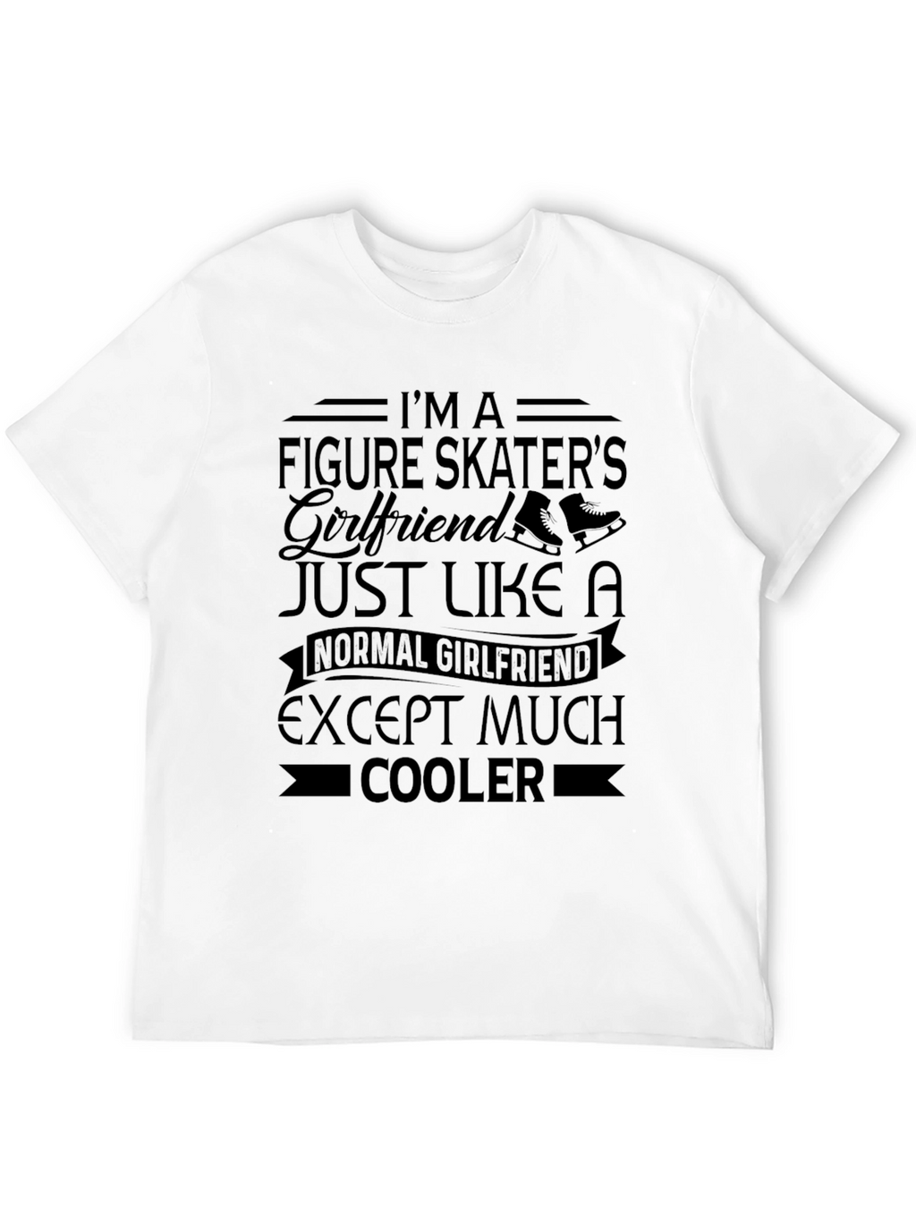 Figure Skaters Girlfriend Black T-Shirt