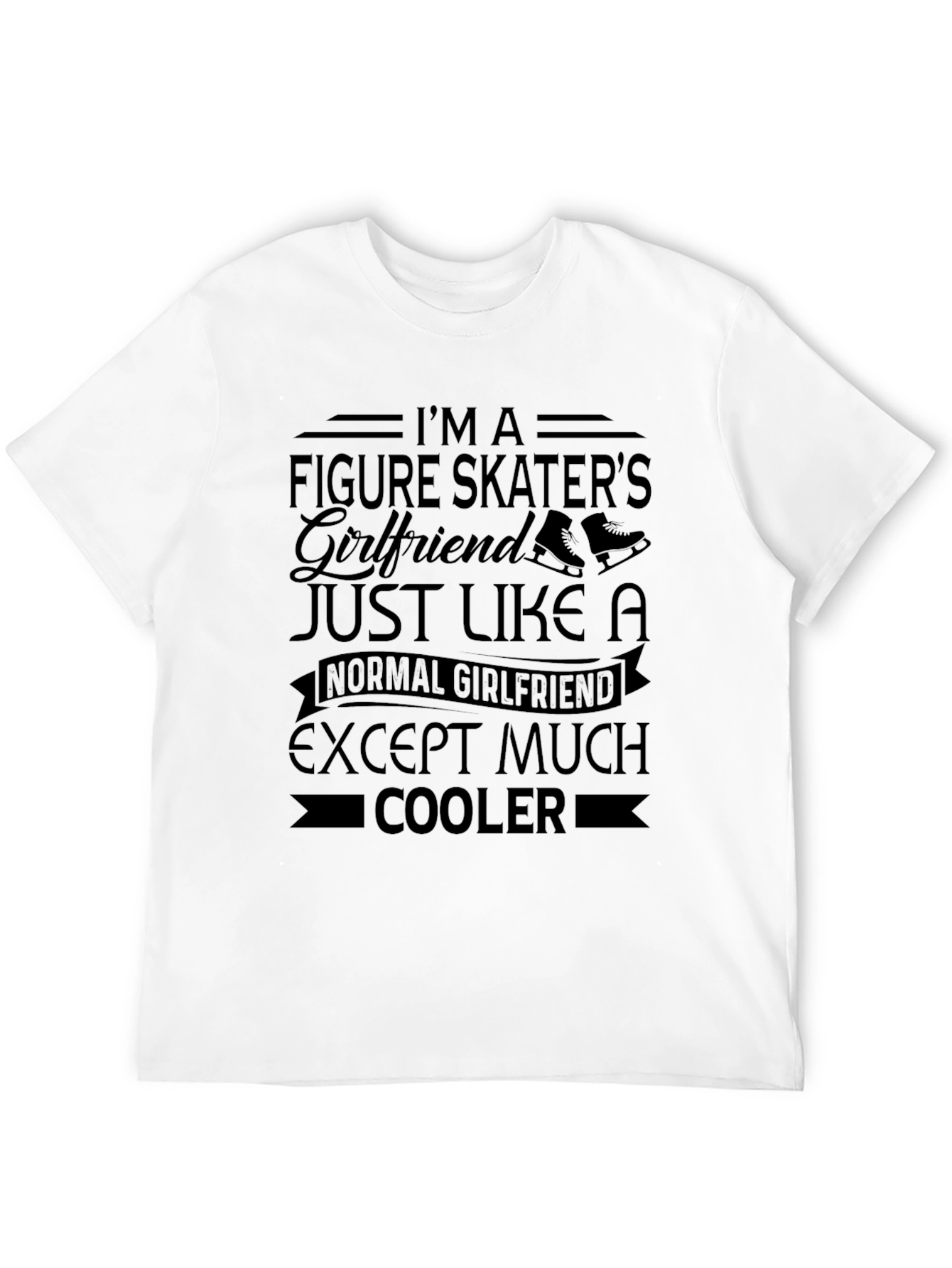 Figure Skaters Girlfriend Black T-Shirt
