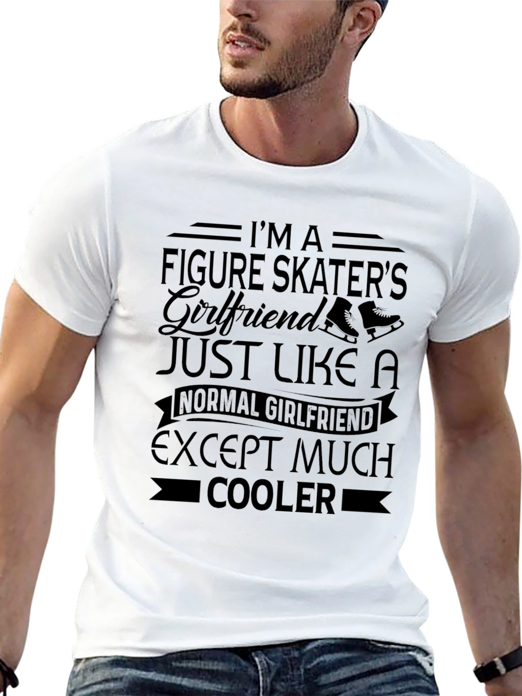 Figure Skaters Girlfriend Black T-Shirt