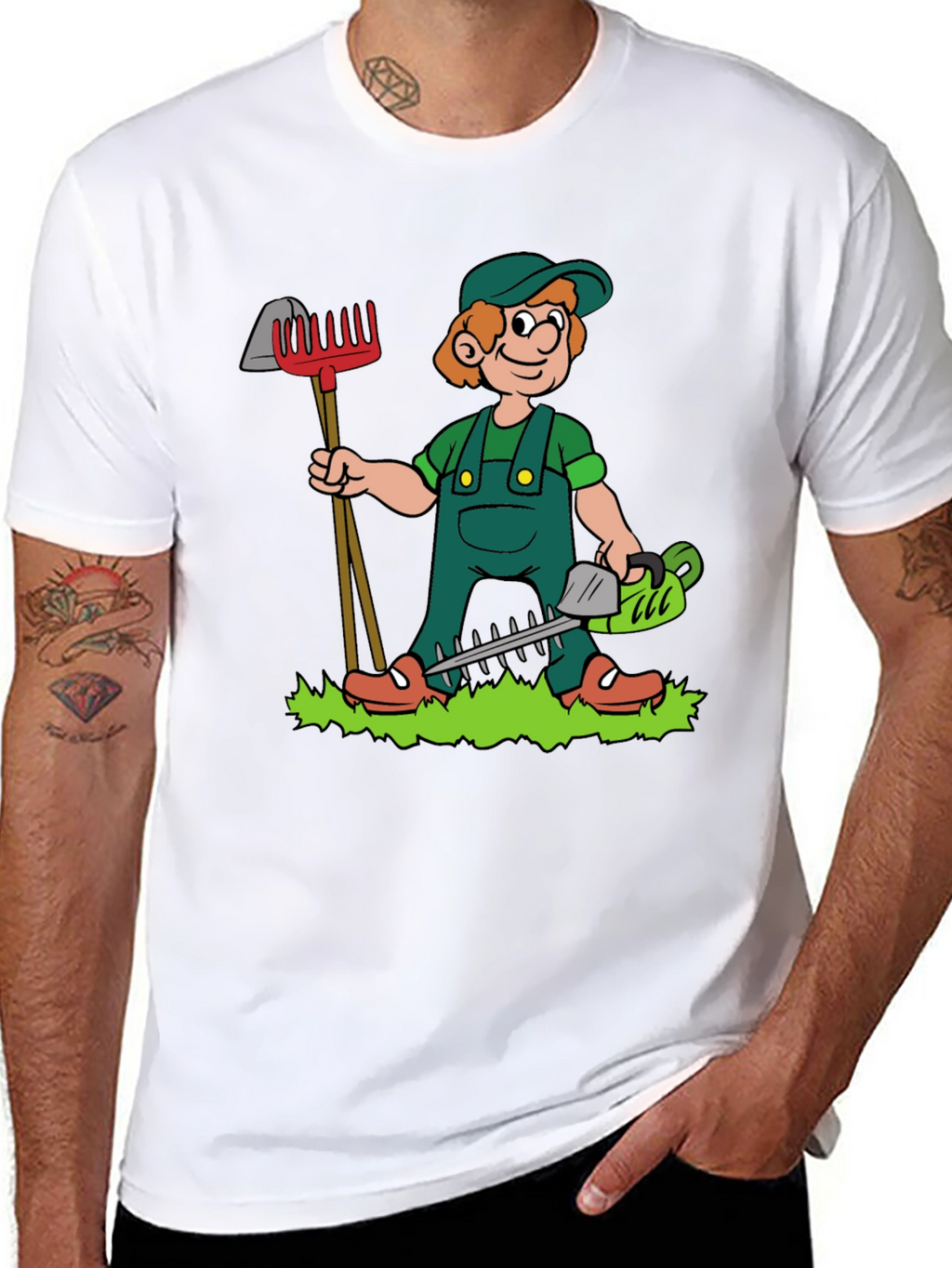Gardener Cartoon T-Shirt