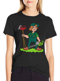 Gardener Cartoon T-Shirt