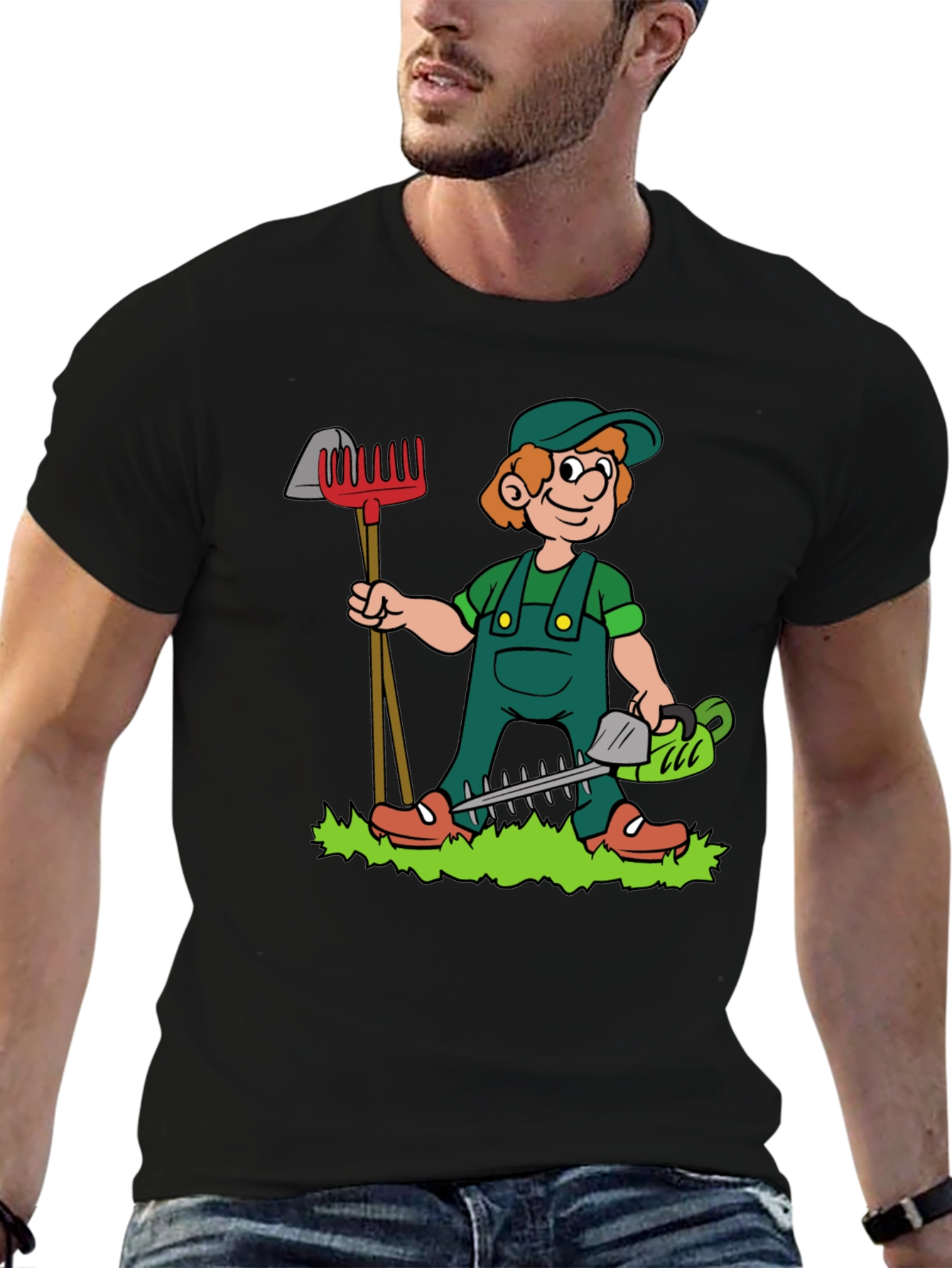 Gardener Cartoon T-Shirt