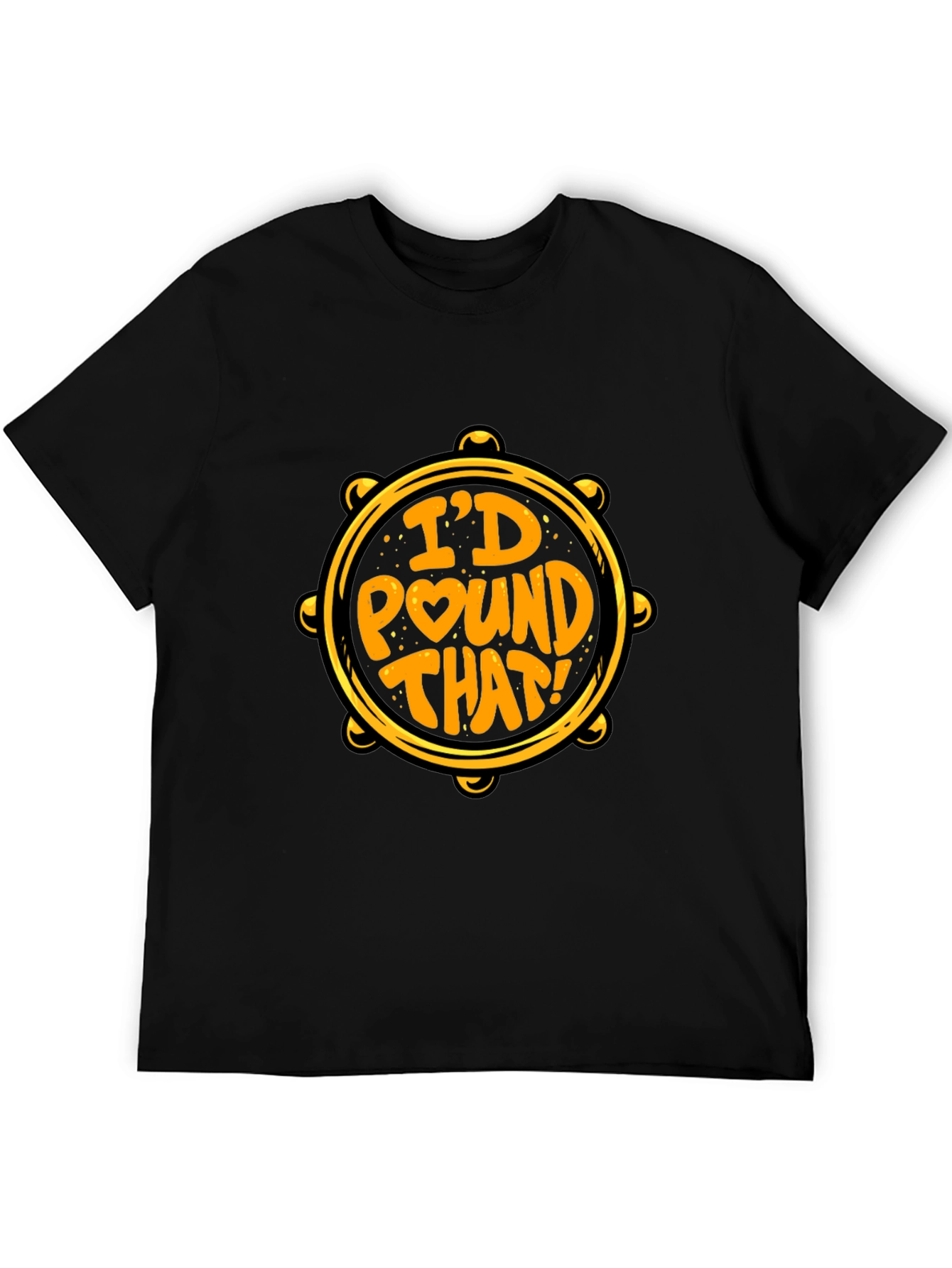 Id Pound That Black T-Shirt