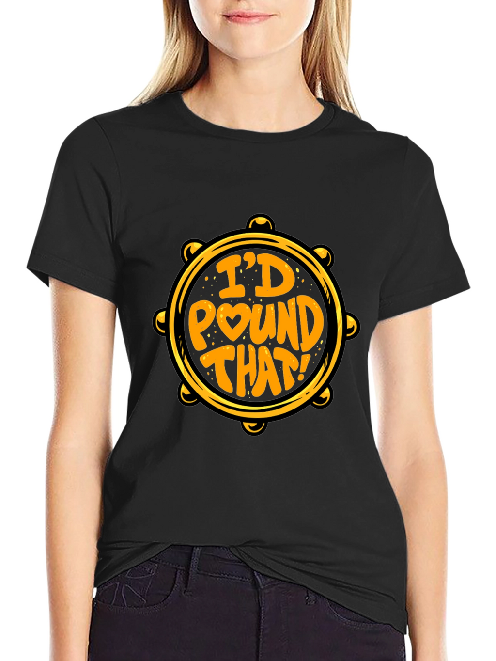Id Pound That Black T-Shirt