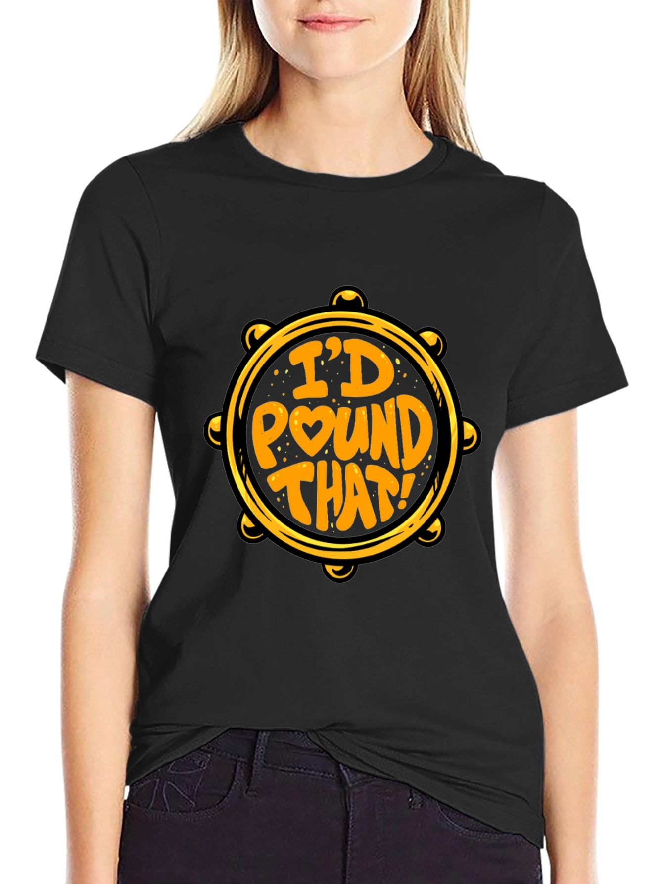 Id Pound That Black T-Shirt