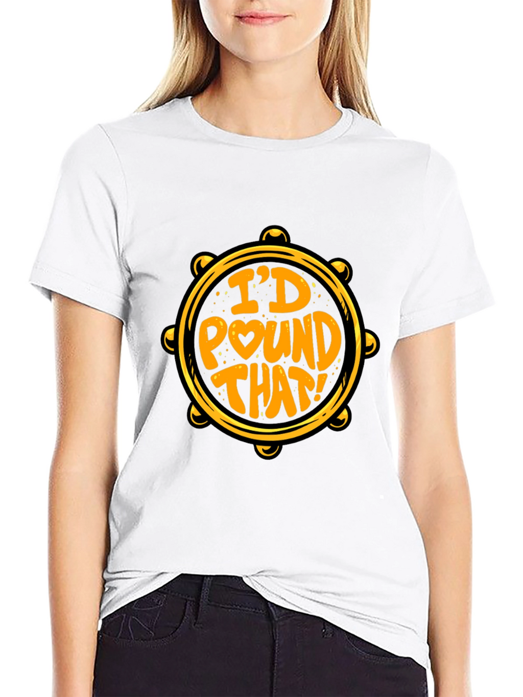 Id Pound That Black T-Shirt