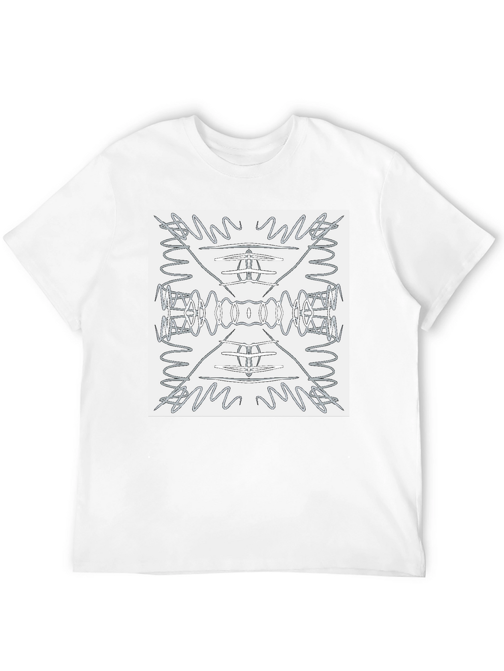 Abstract Pattern Graphic Tee - Modern Art Shirt