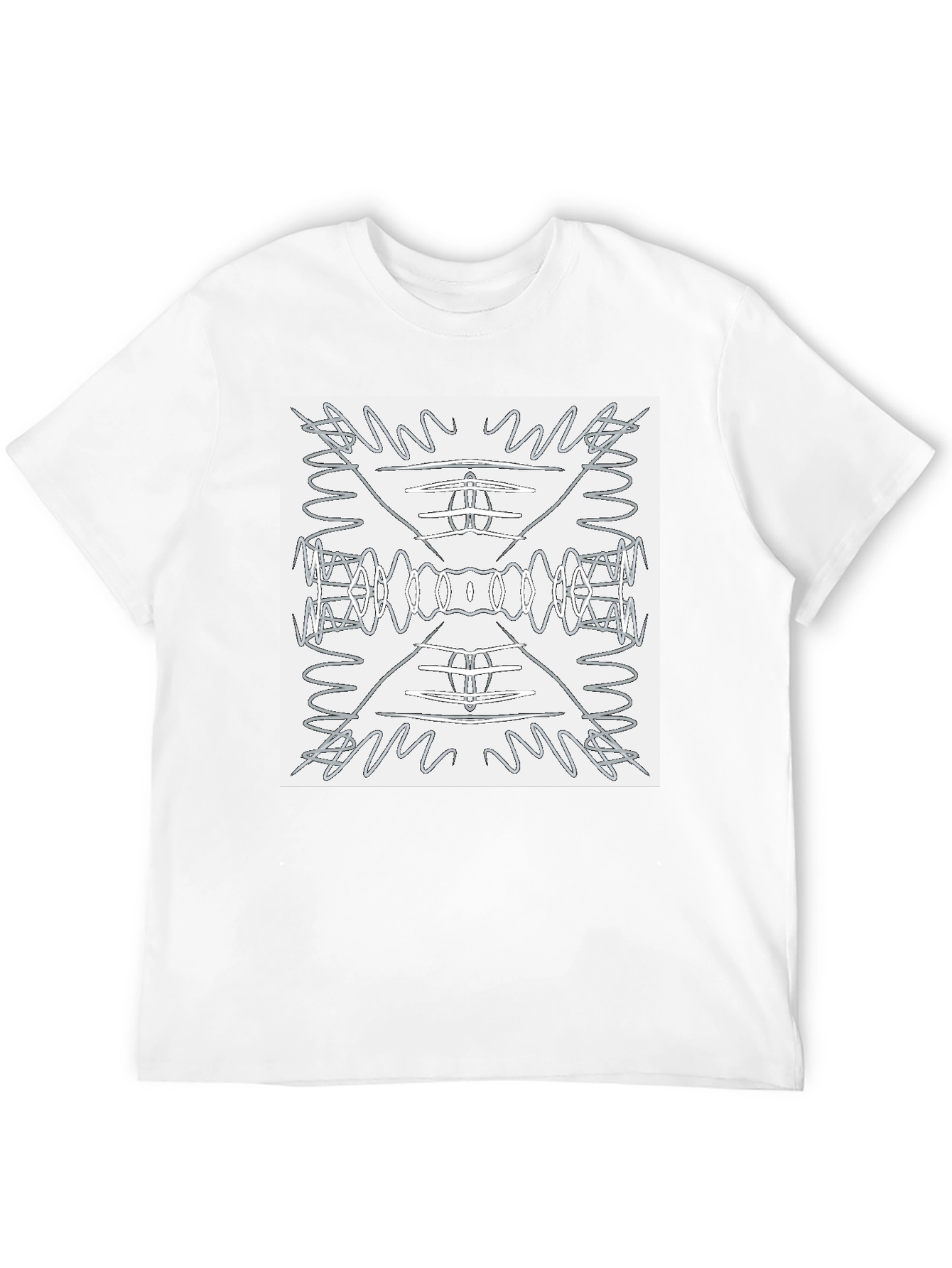 Abstract Pattern Graphic Tee - Modern Art Shirt
