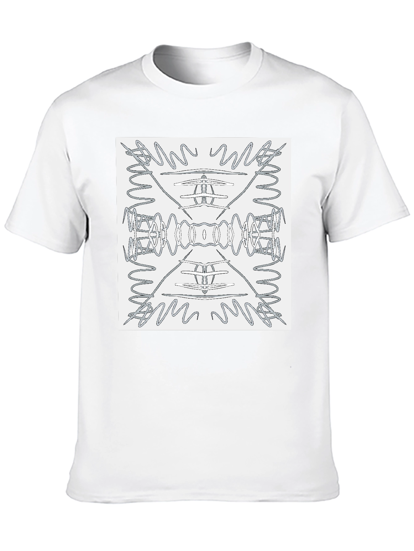 Abstract Pattern Graphic Tee - Modern Art Shirt
