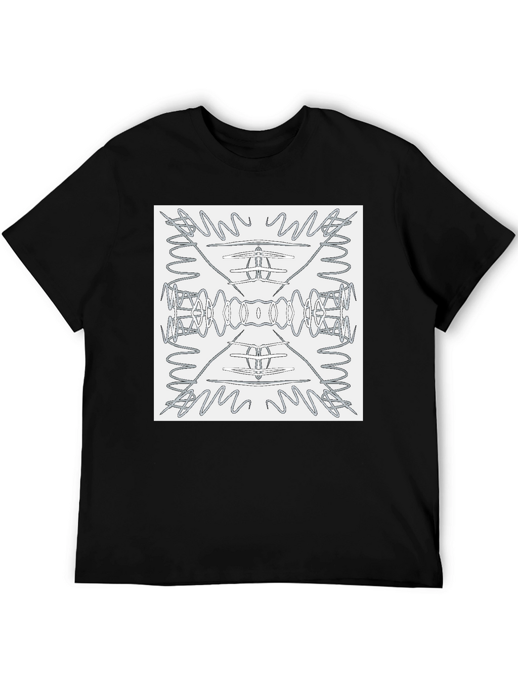Abstract Pattern Graphic Tee - Modern Art Shirt