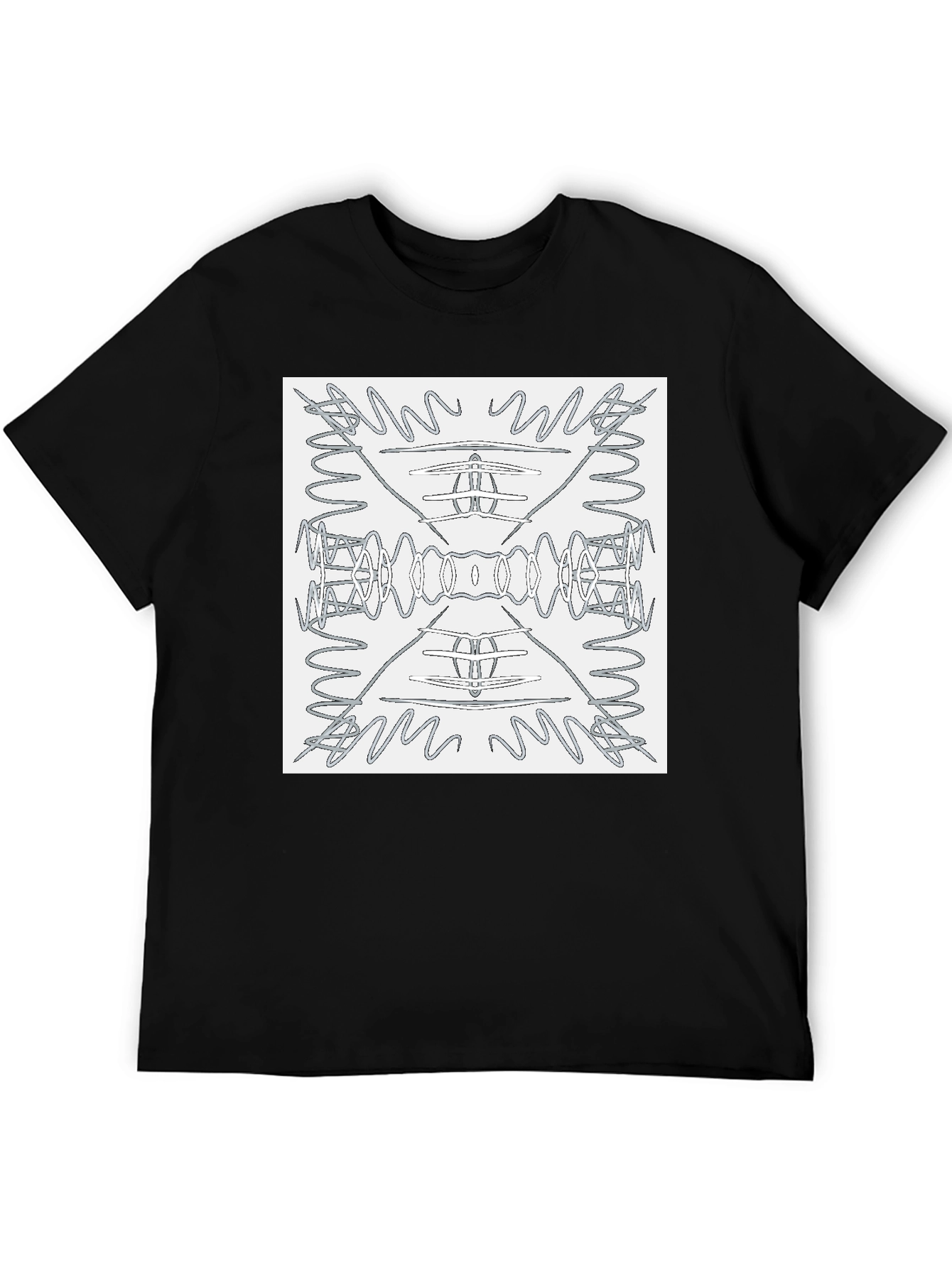 Abstract Pattern Graphic Tee - Modern Art Shirt