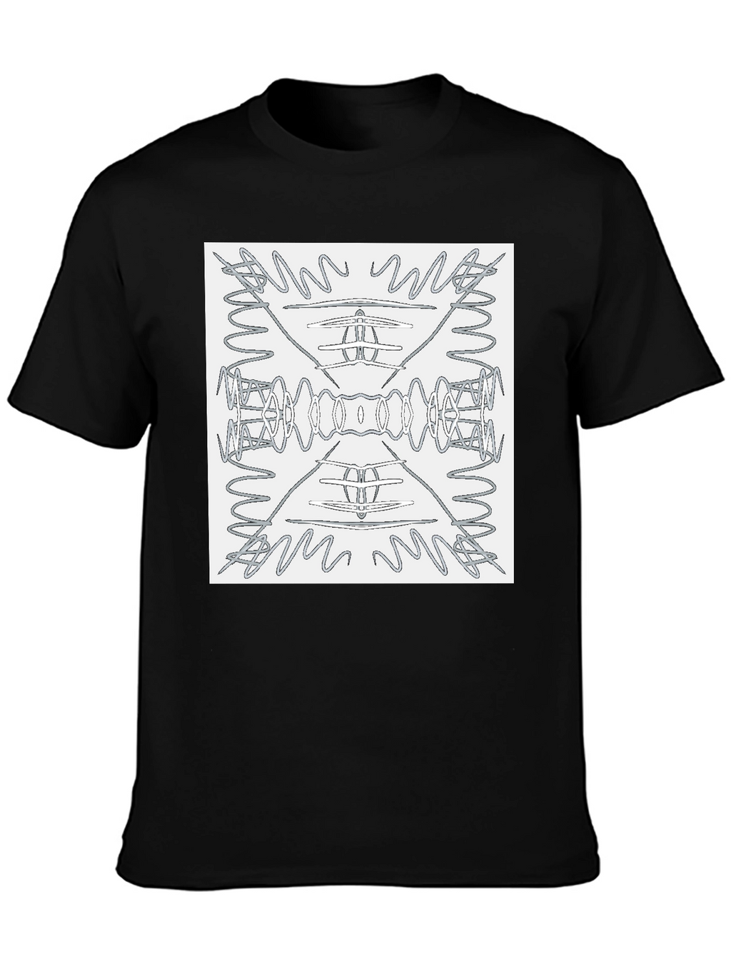 Abstract Pattern Graphic Tee - Modern Art Shirt