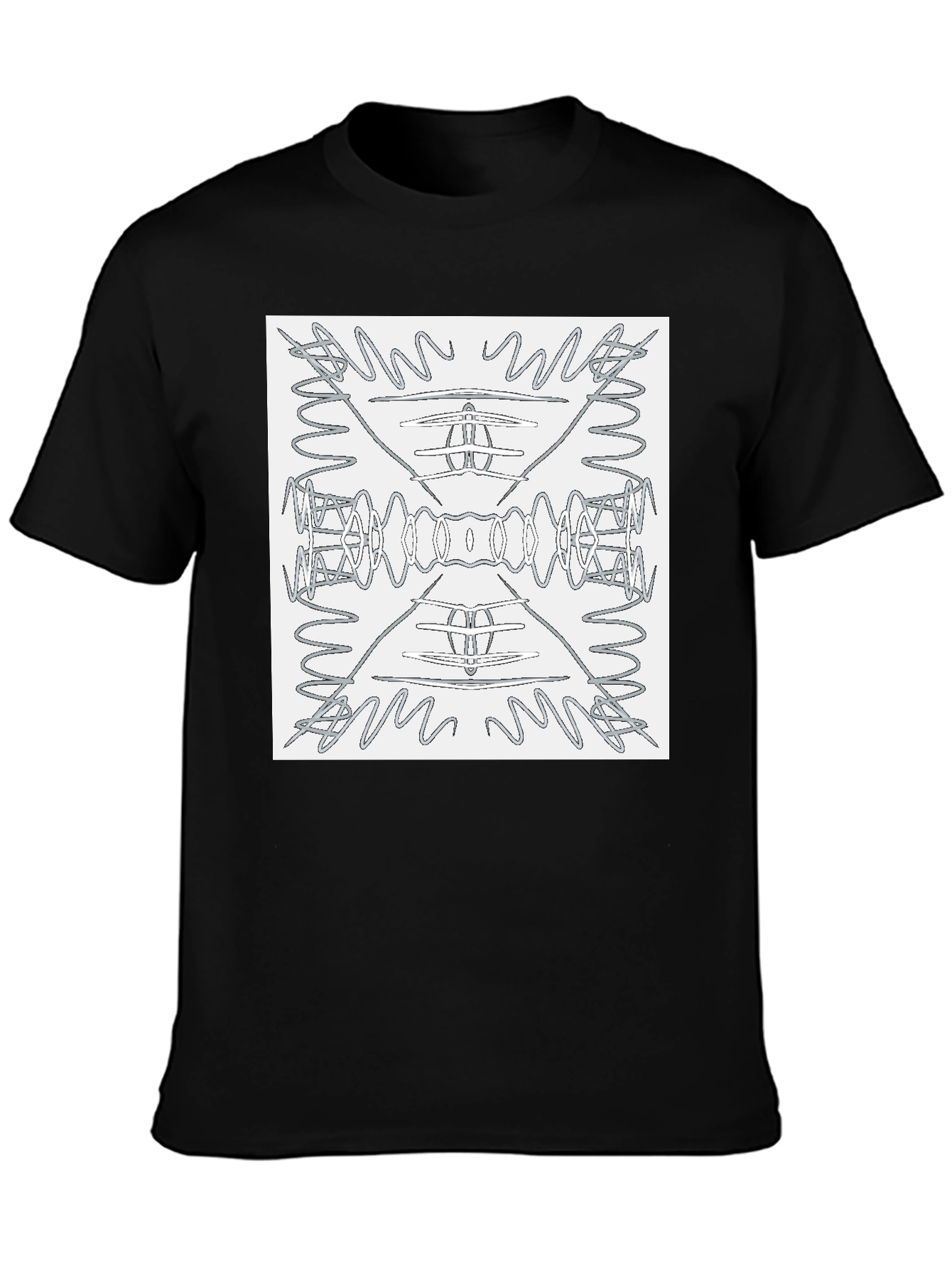 Abstract Pattern Graphic Tee - Modern Art Shirt