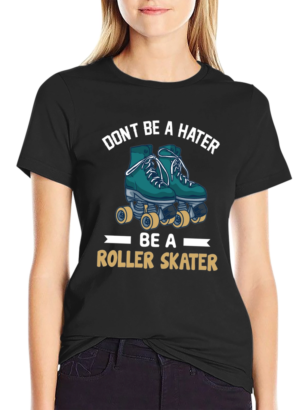 Dont Be a Hater Be A Roller Skater Tee