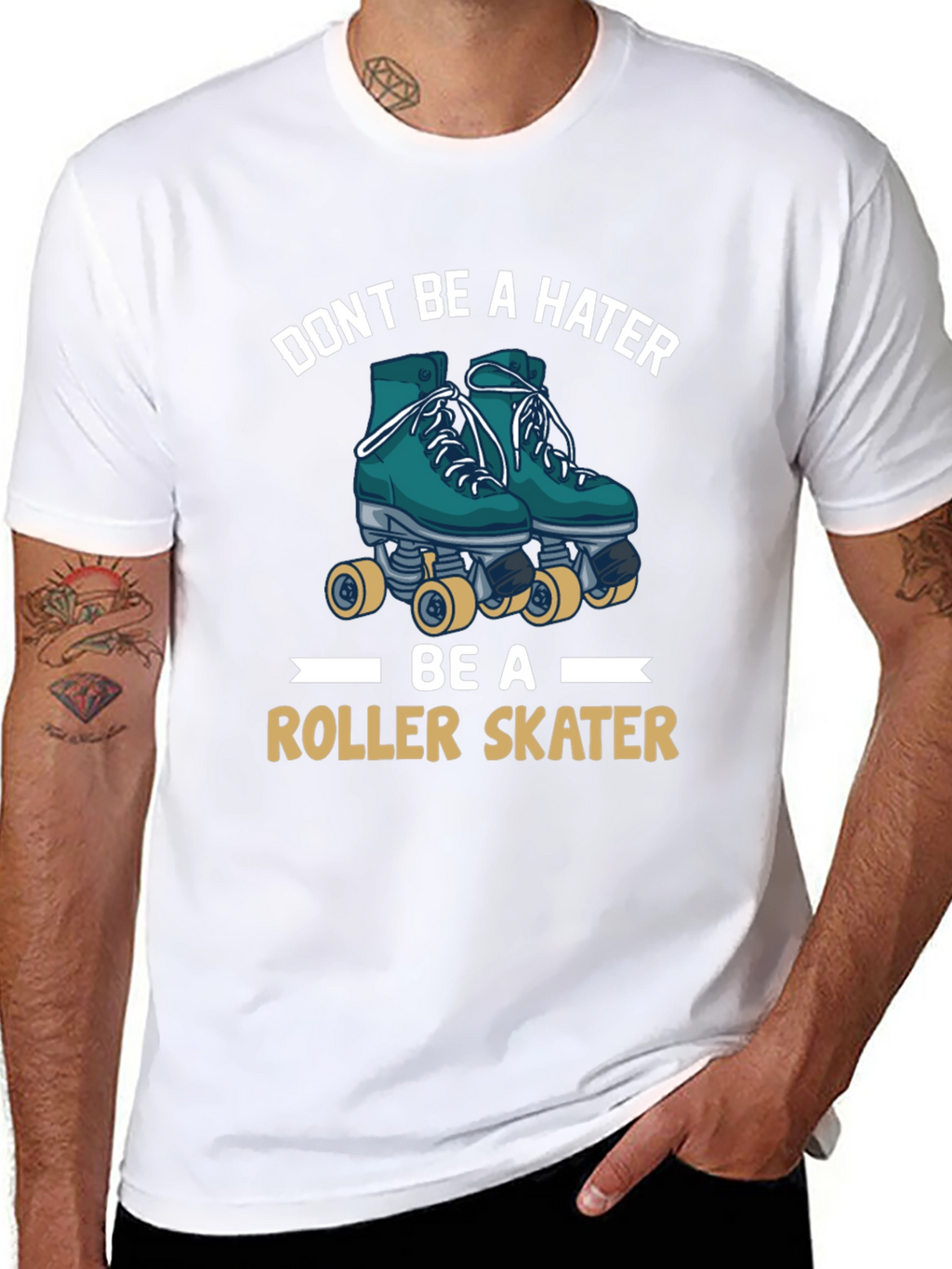 Dont Be a Hater Be A Roller Skater Tee