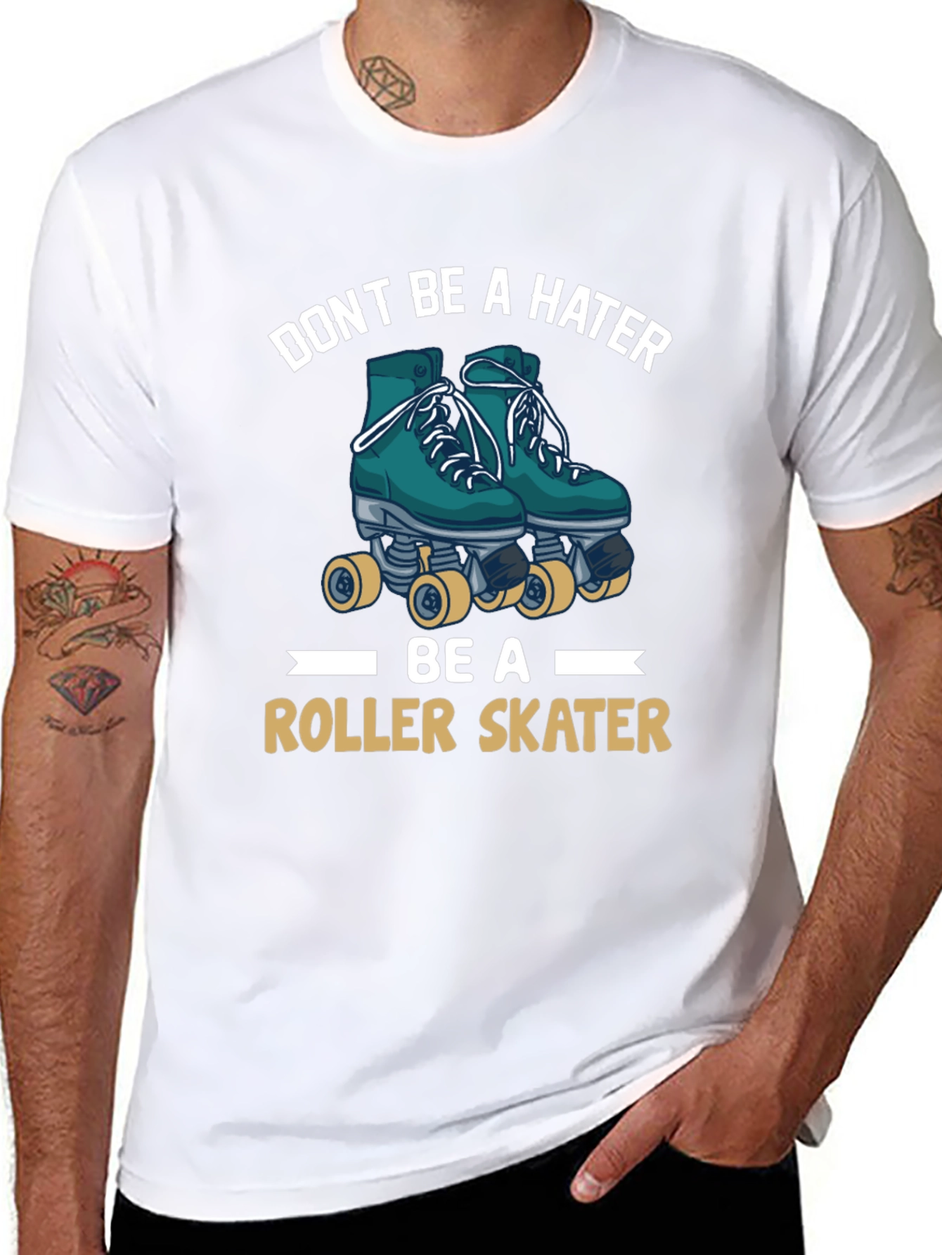 Dont Be a Hater Be A Roller Skater Tee