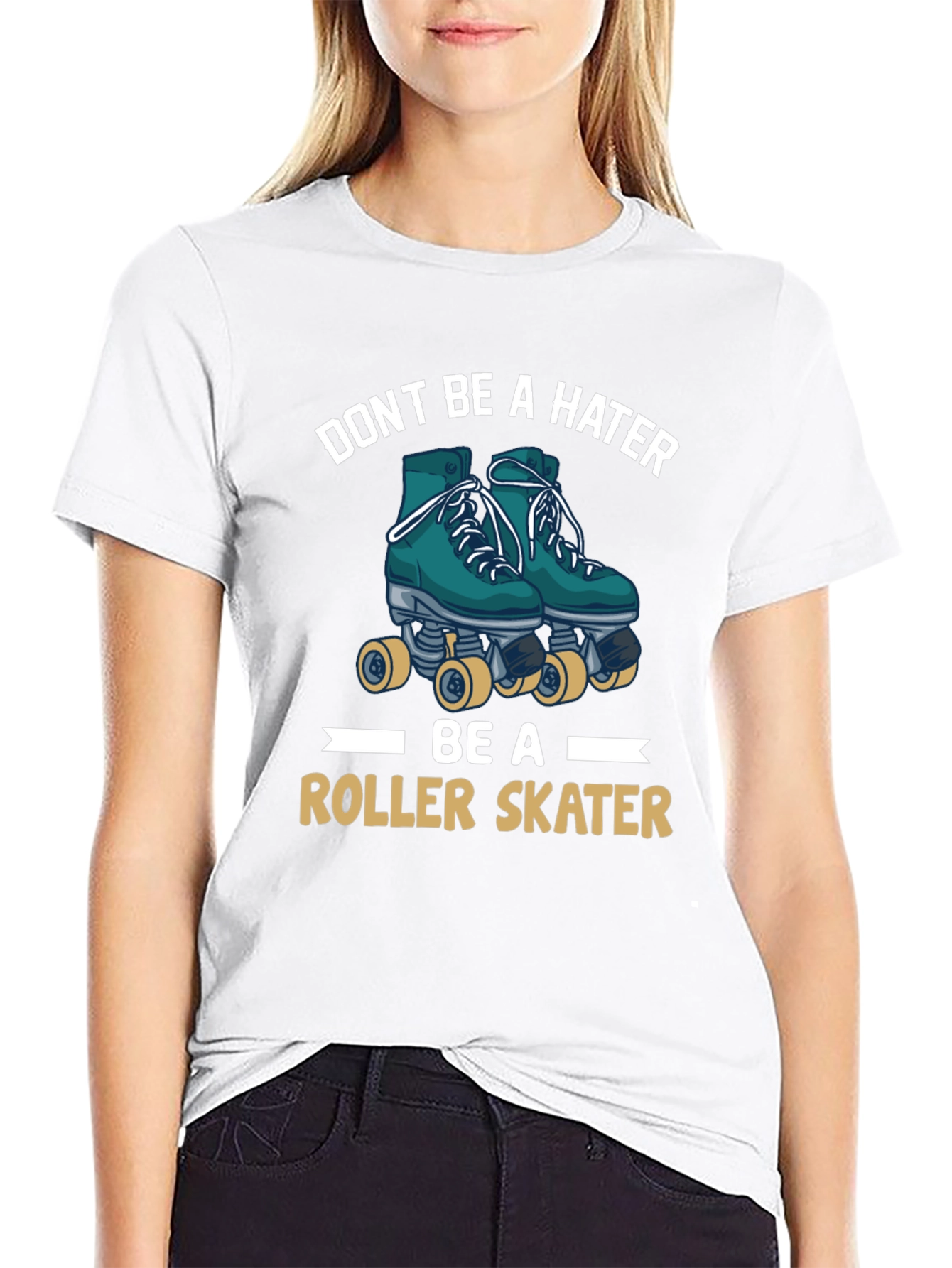 Dont Be a Hater Be A Roller Skater Tee