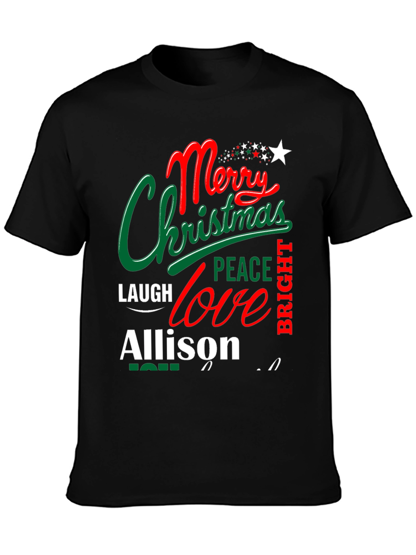 Personalized Merry Christmas T-Shirt