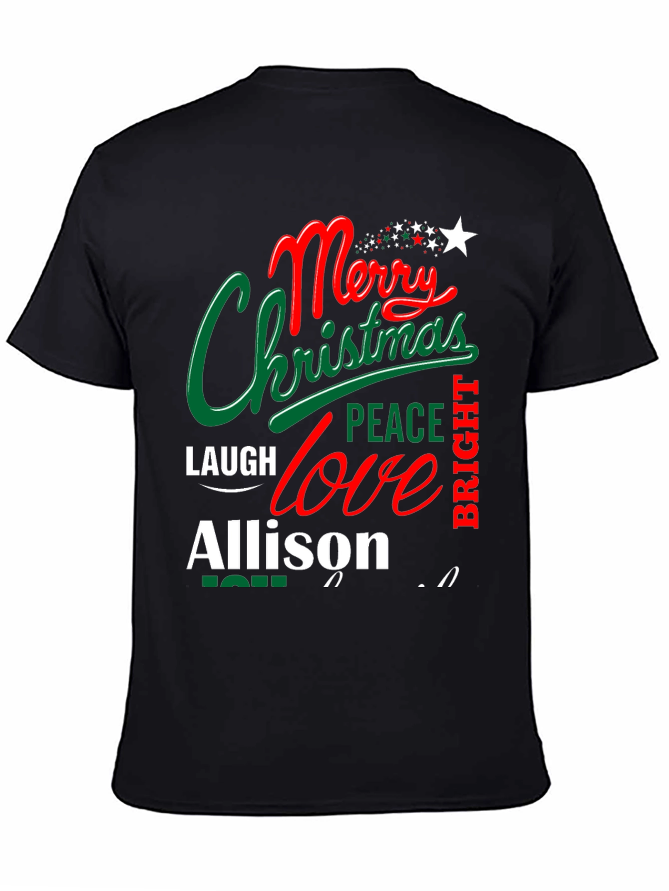 Personalized Merry Christmas T-Shirt