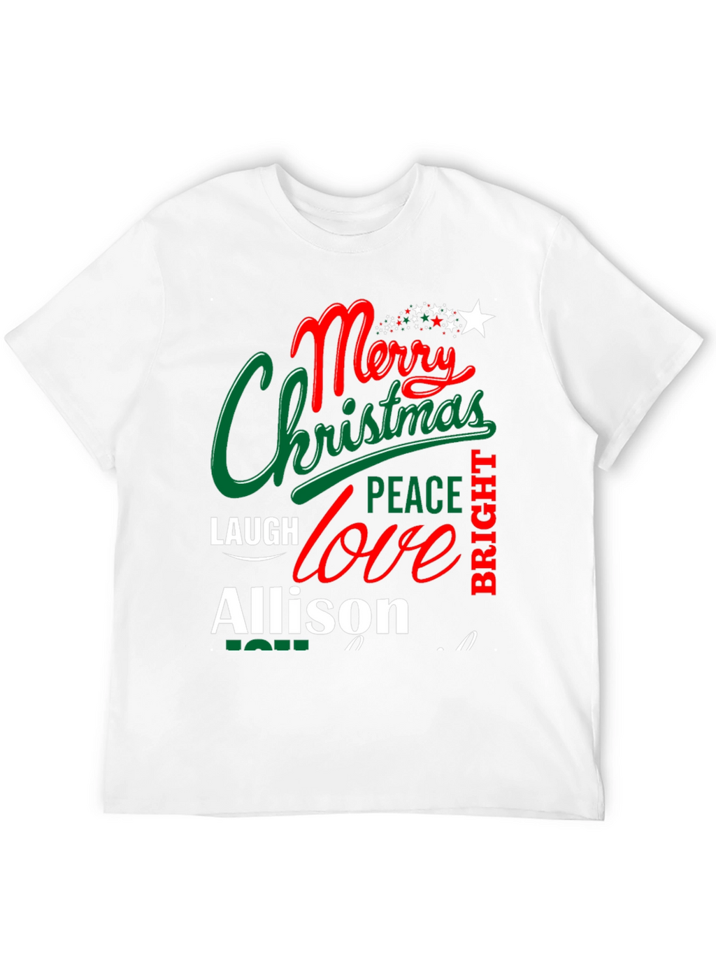 Personalized Merry Christmas T-Shirt