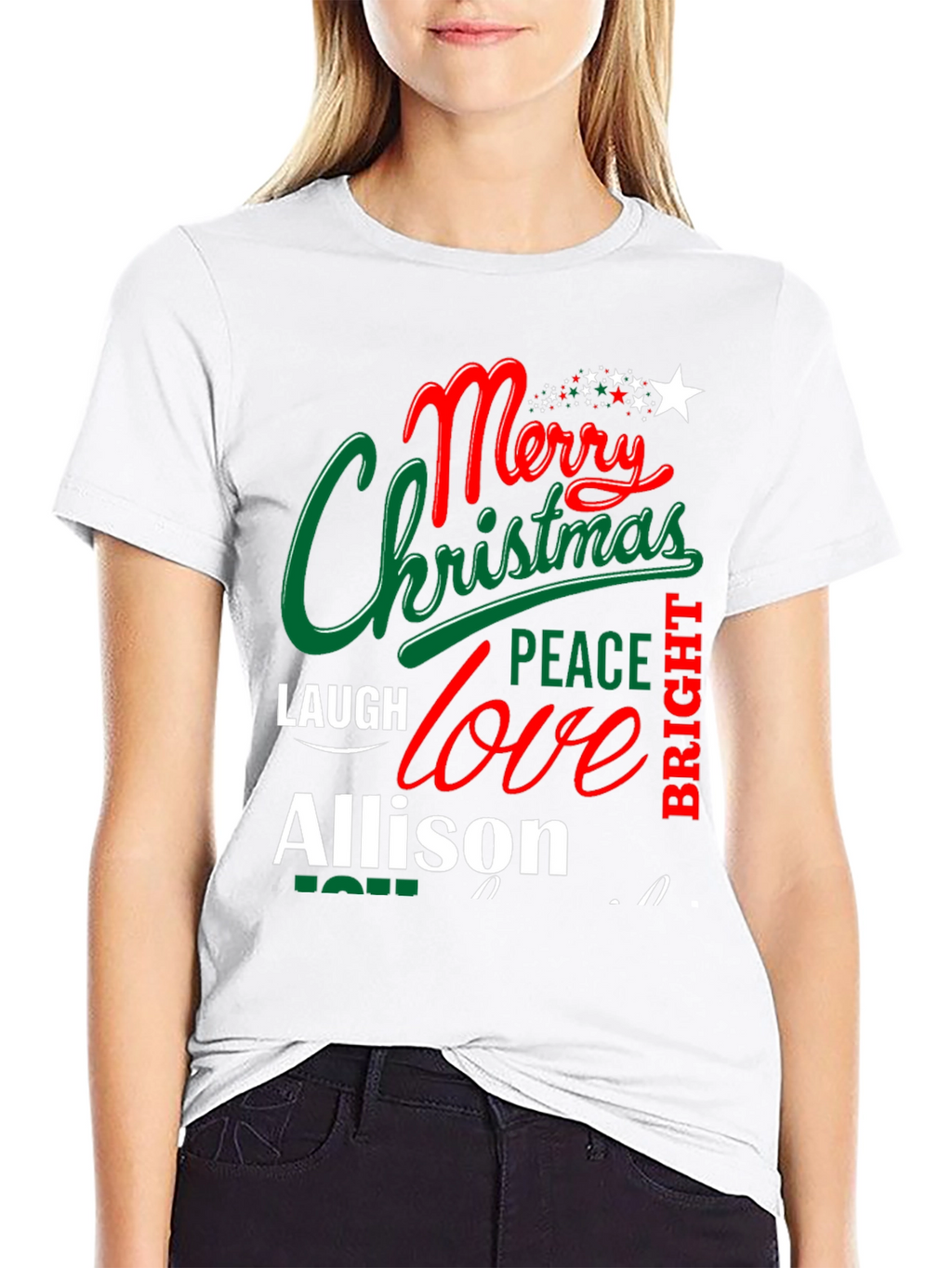 Personalized Merry Christmas T-Shirt