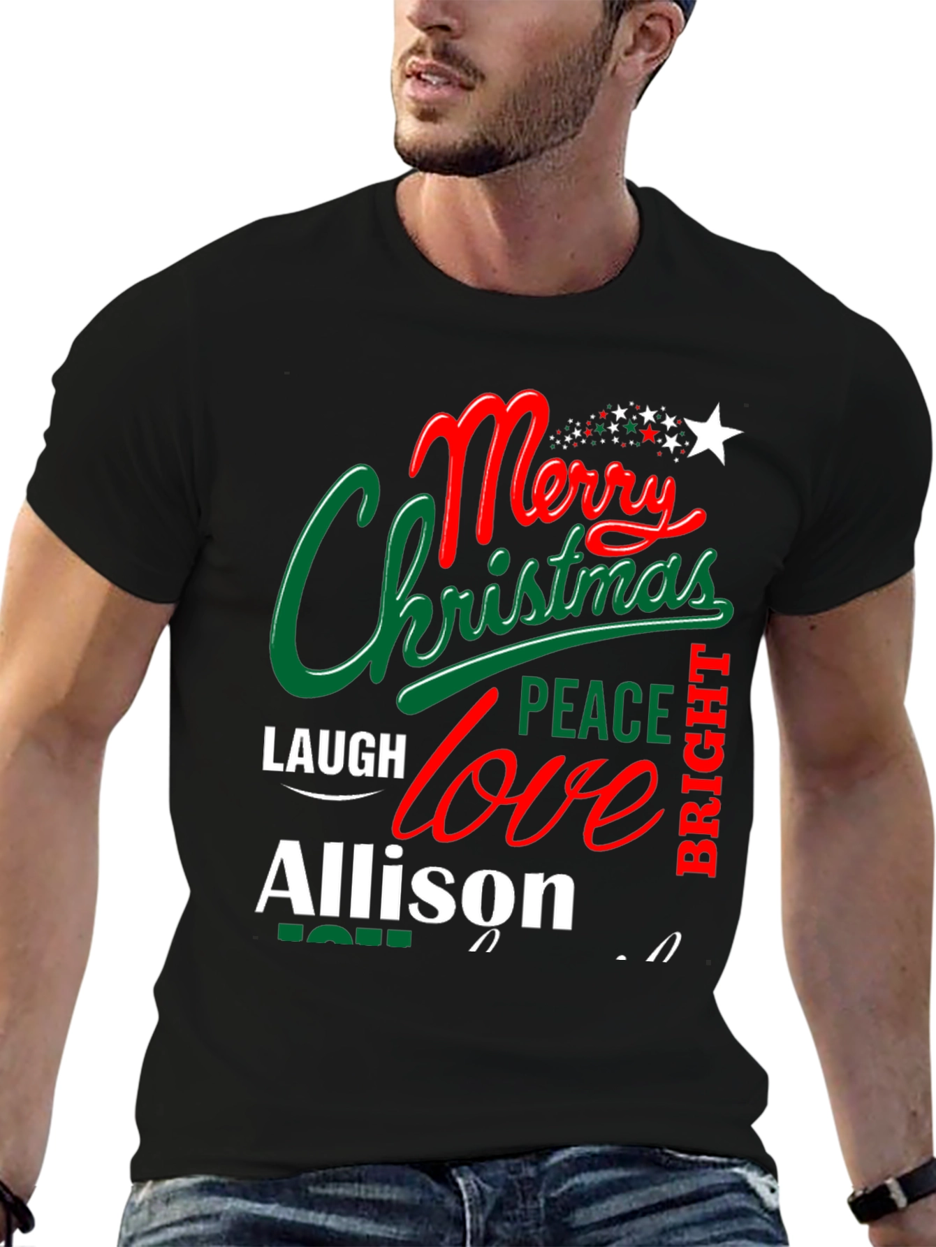 Personalized Merry Christmas T-Shirt