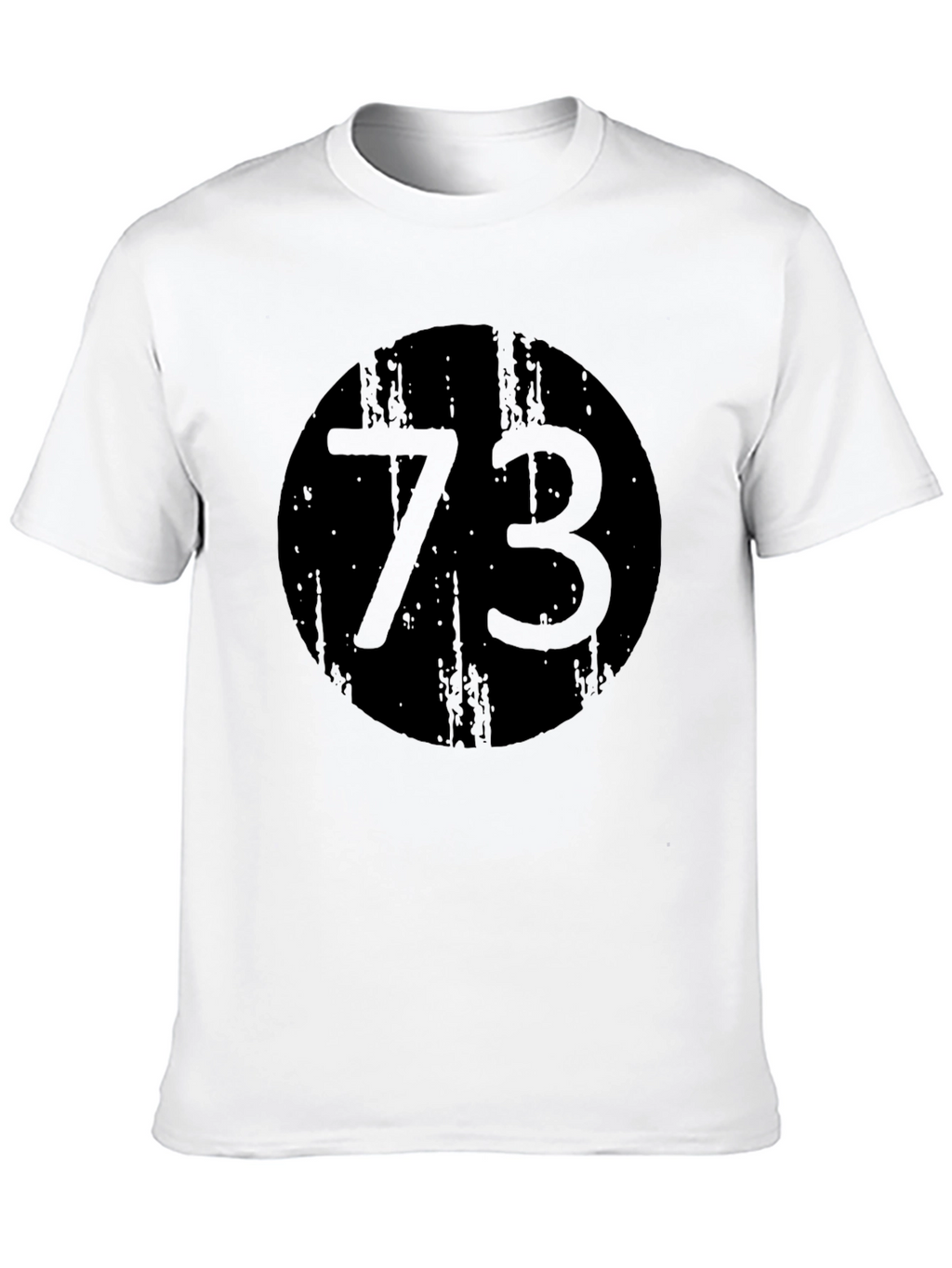 Black 73 Graphic Print Crewneck T-Shirt