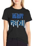 Heavy Metal Graphic T-Shirt - Classic Rock Style