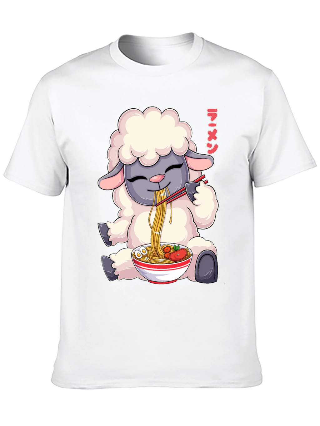 Ramen Loving Sheep T-Shirt