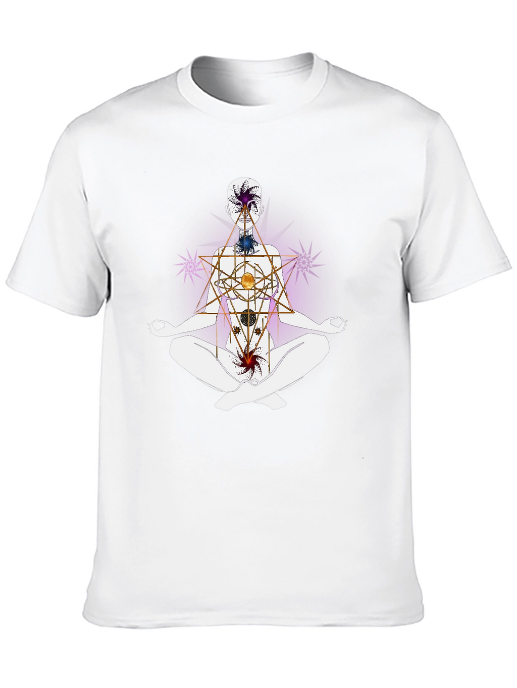 Chakra Alignment T-Shirt - Meditative Spiritual Design