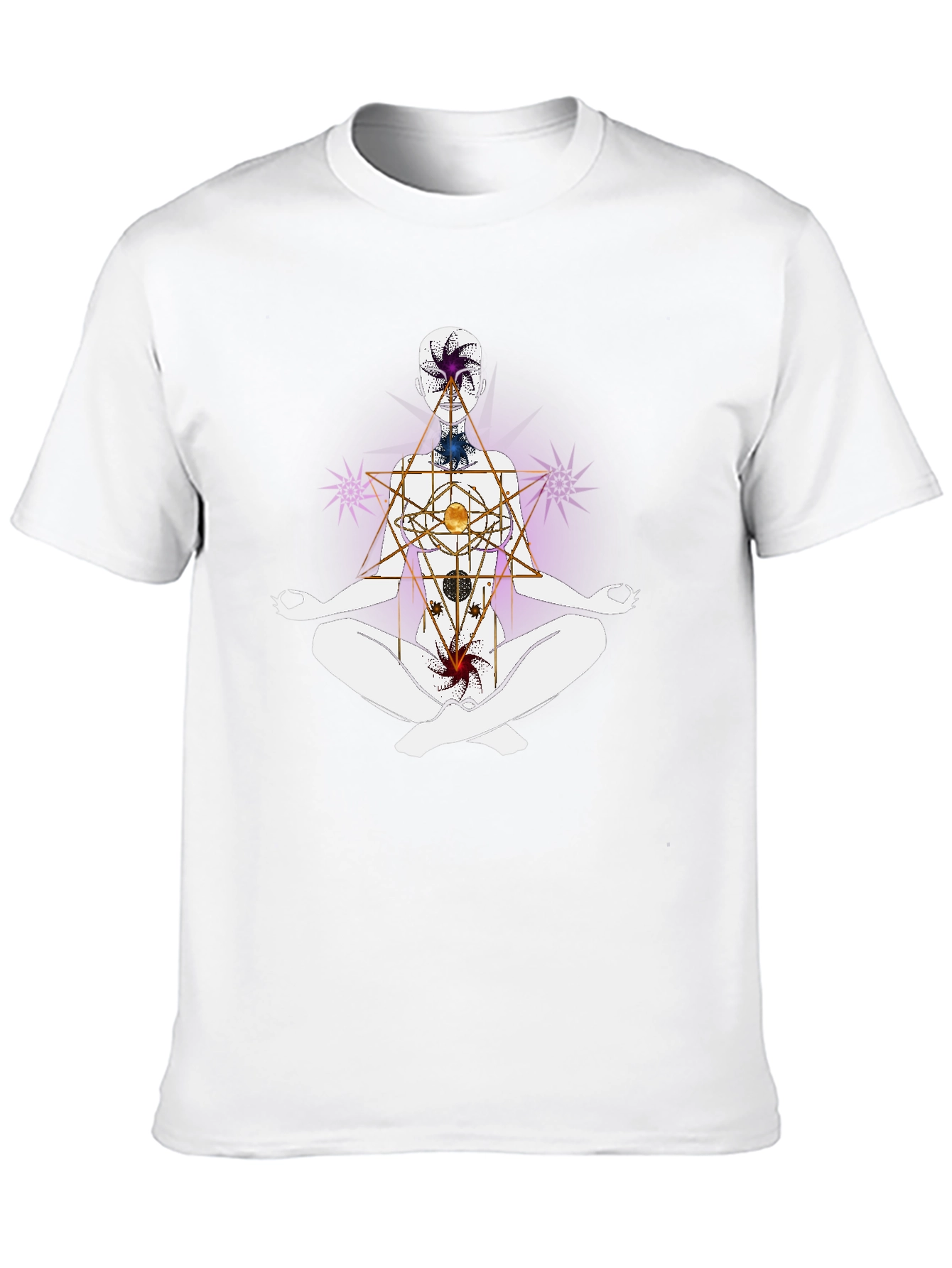 Chakra Alignment T-Shirt - Meditative Spiritual Design