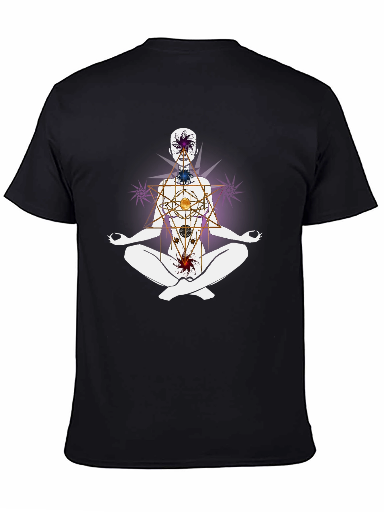 Chakra Alignment T-Shirt - Meditative Spiritual Design