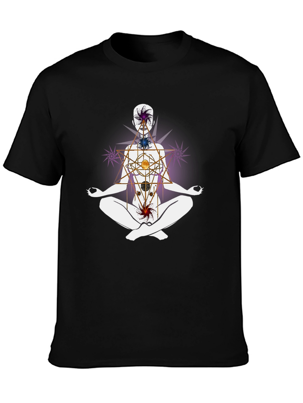 Chakra Alignment T-Shirt - Meditative Spiritual Design