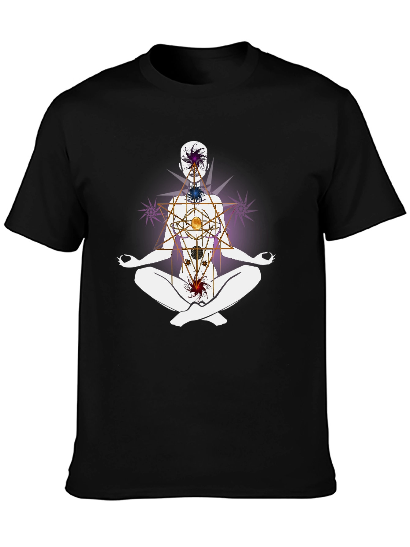 Chakra Alignment T-Shirt - Meditative Spiritual Design