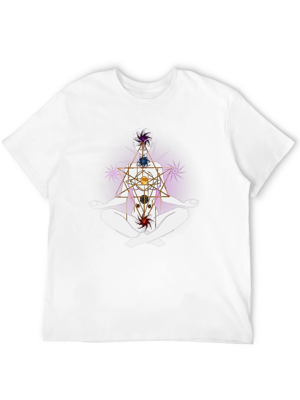 Chakra Alignment T-Shirt - Meditative Spiritual Design