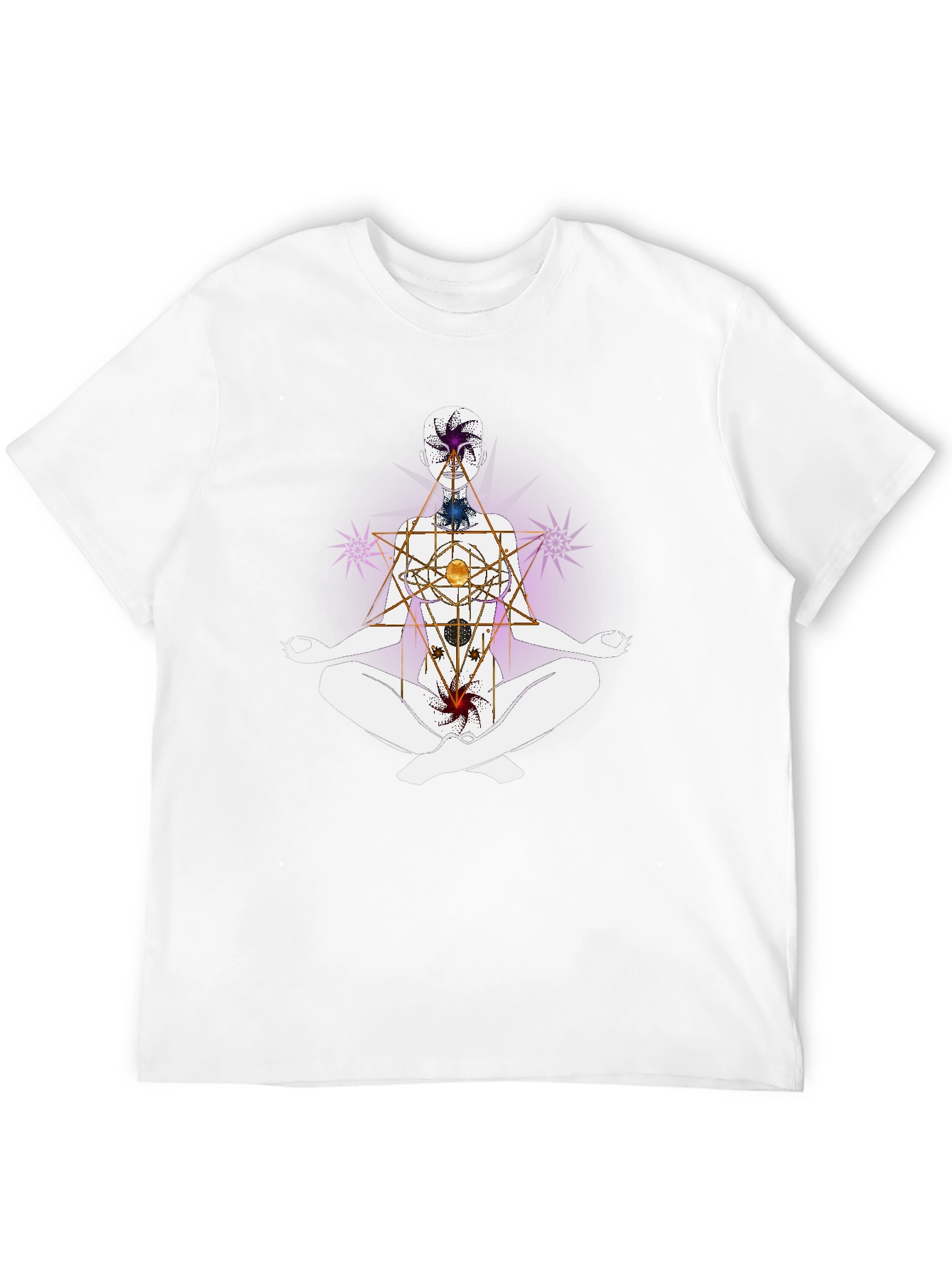Chakra Alignment T-Shirt - Meditative Spiritual Design