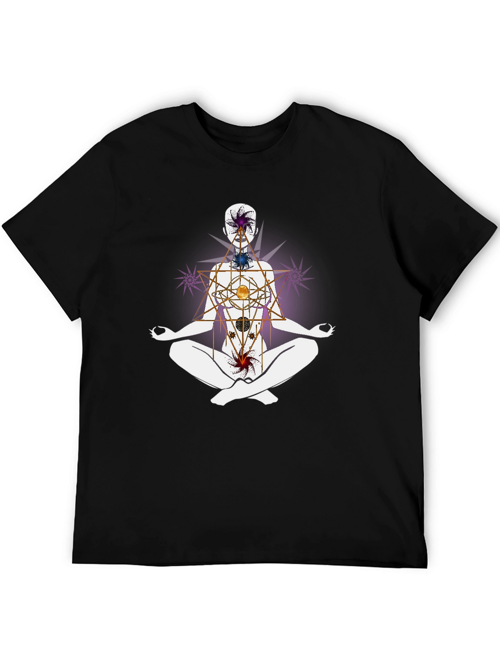 Chakra Alignment T-Shirt - Meditative Spiritual Design