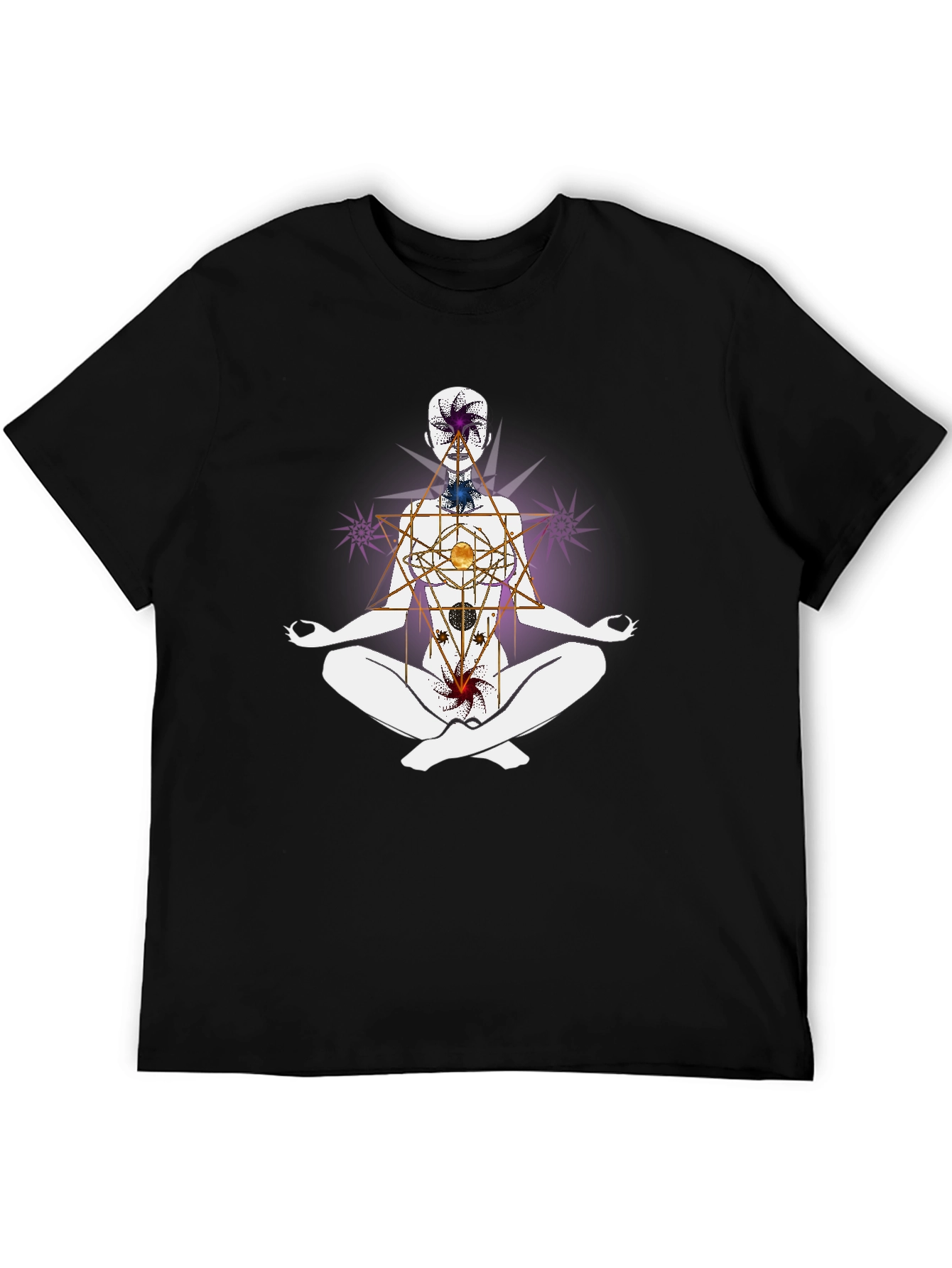 Chakra Alignment T-Shirt - Meditative Spiritual Design