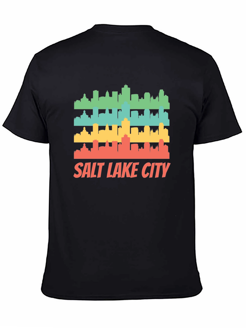Retro Salt Lake City Skyline T-Shirt