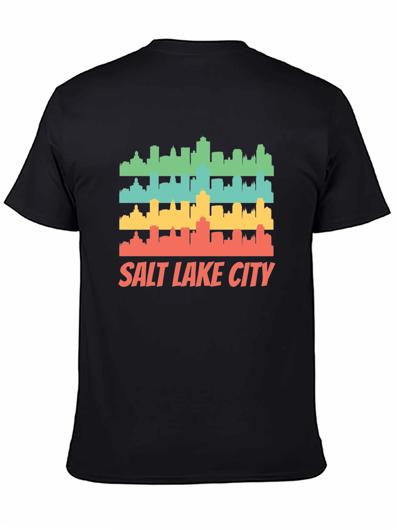 Retro Salt Lake City Skyline T-Shirt