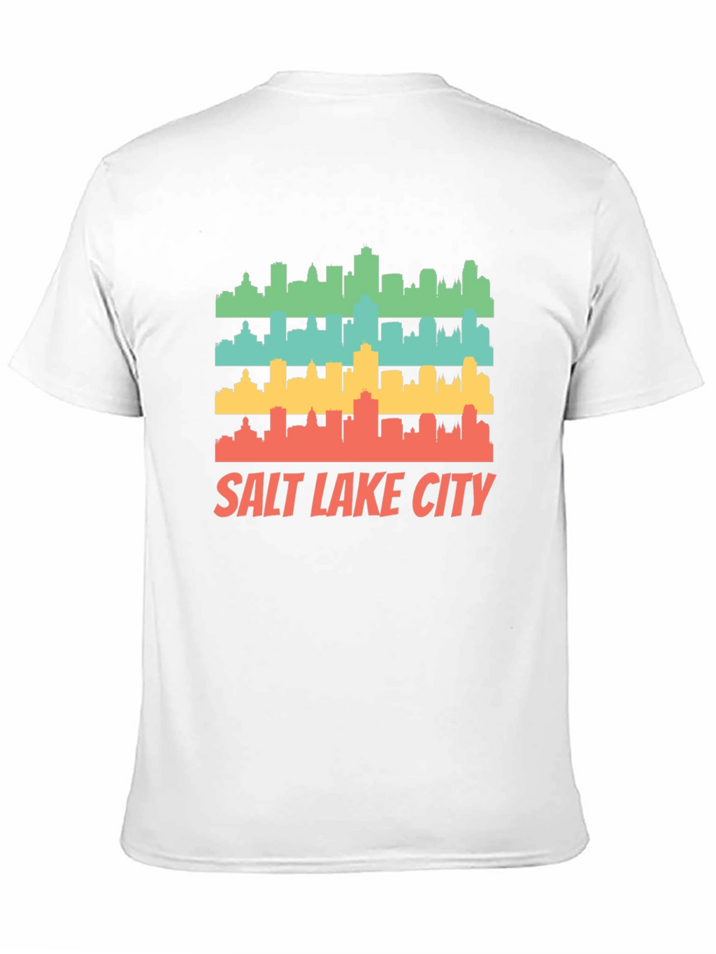 Retro Salt Lake City Skyline T-Shirt