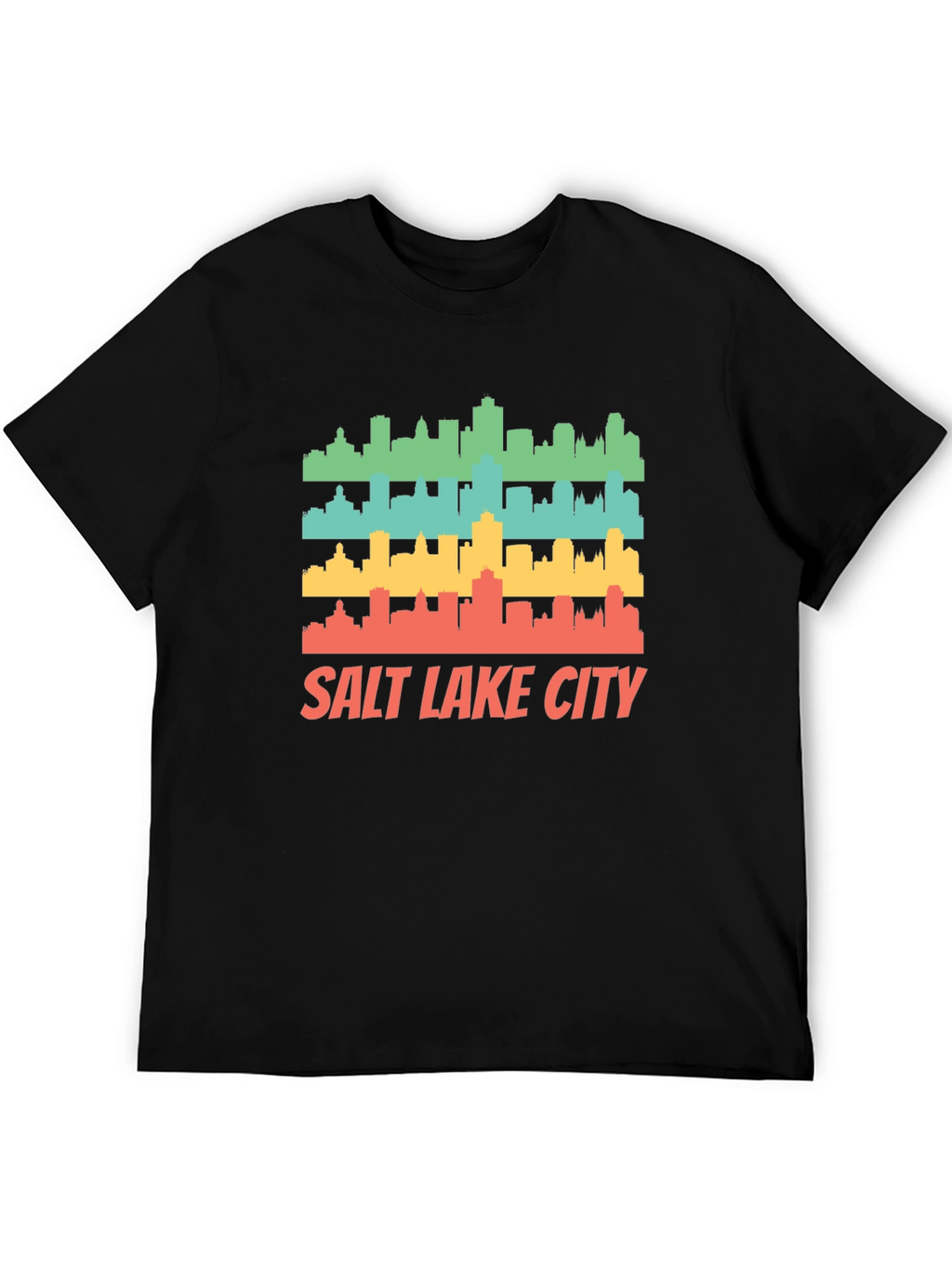 Retro Salt Lake City Skyline T-Shirt