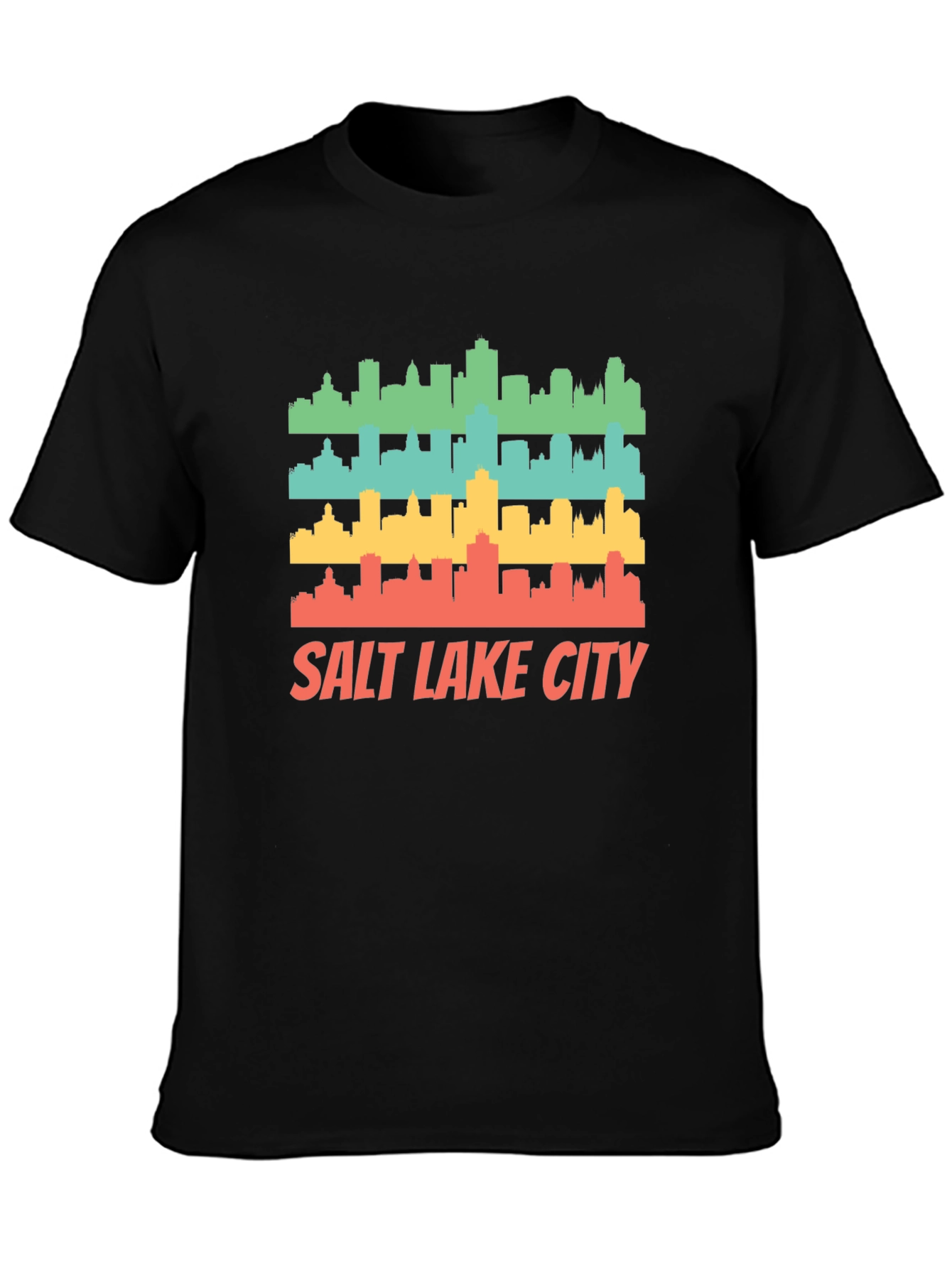 Retro Salt Lake City Skyline T-Shirt