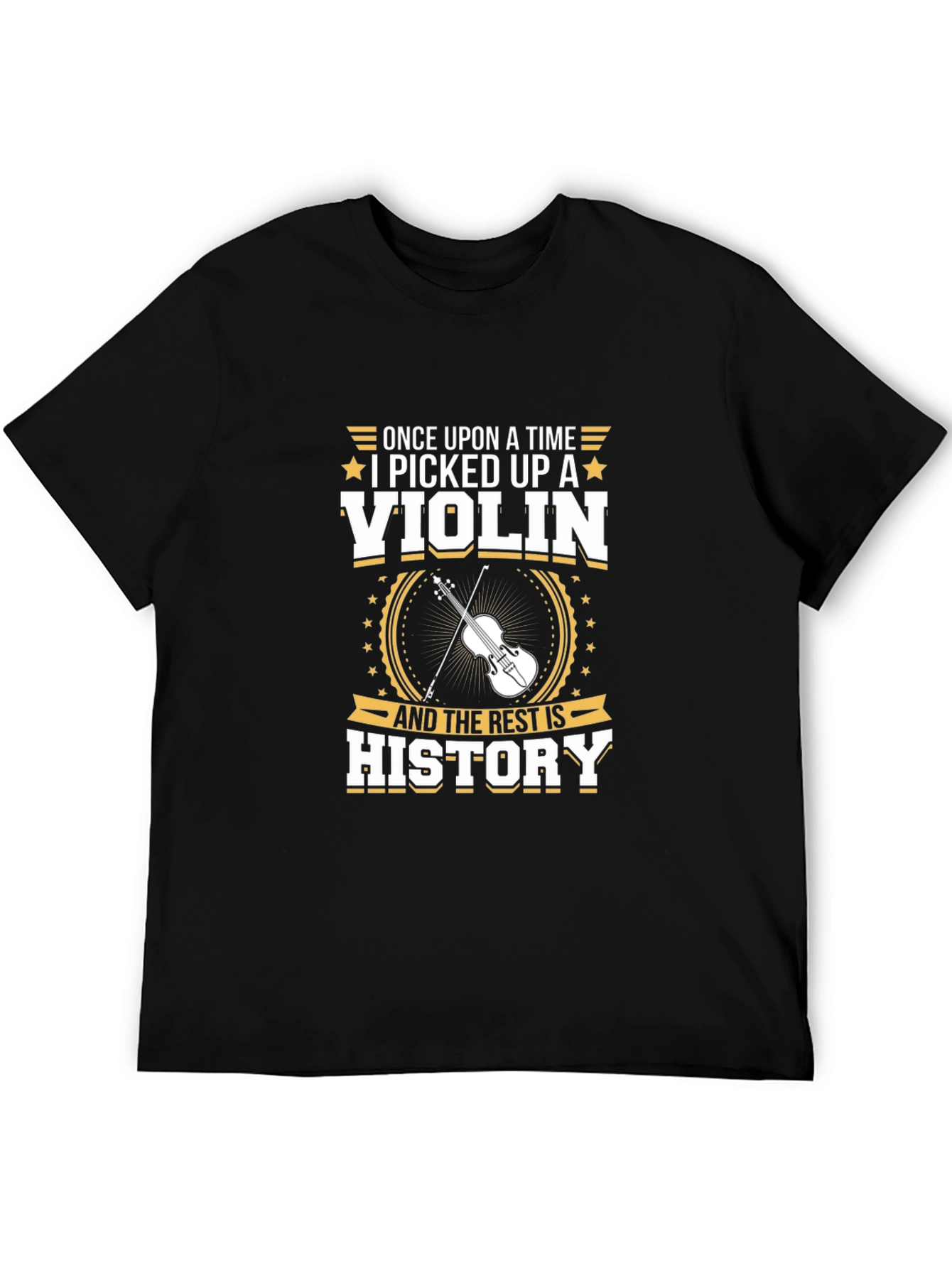 Violin History Black Graphic Tee