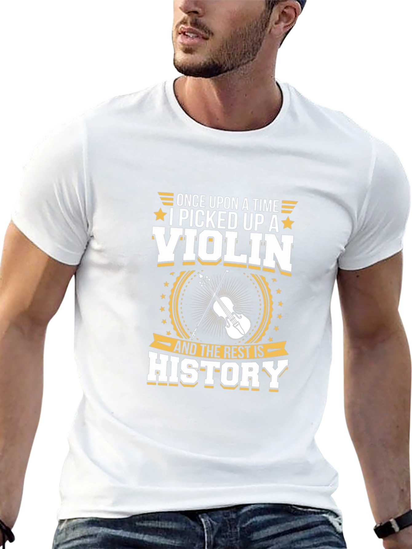 Violin History Black Graphic Tee
