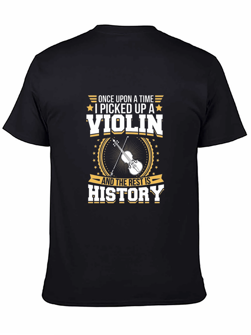 Violin History Black Graphic Tee