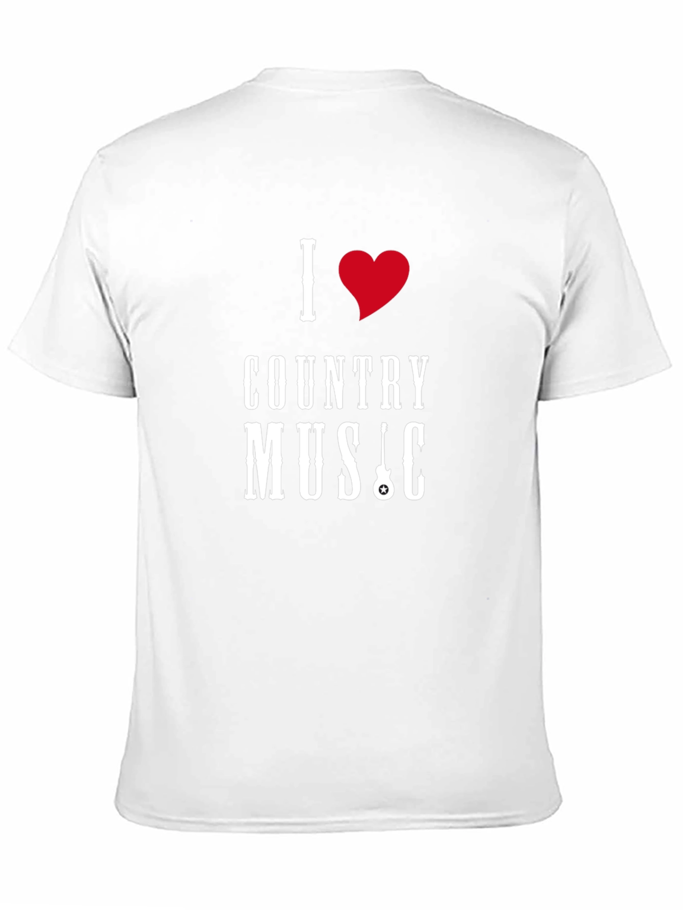 I Heart Country Music Black T-Shirt