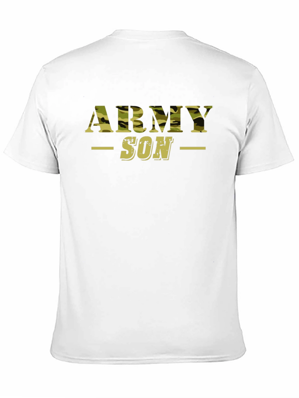 Army Son Camo Print Graphic T-Shirt