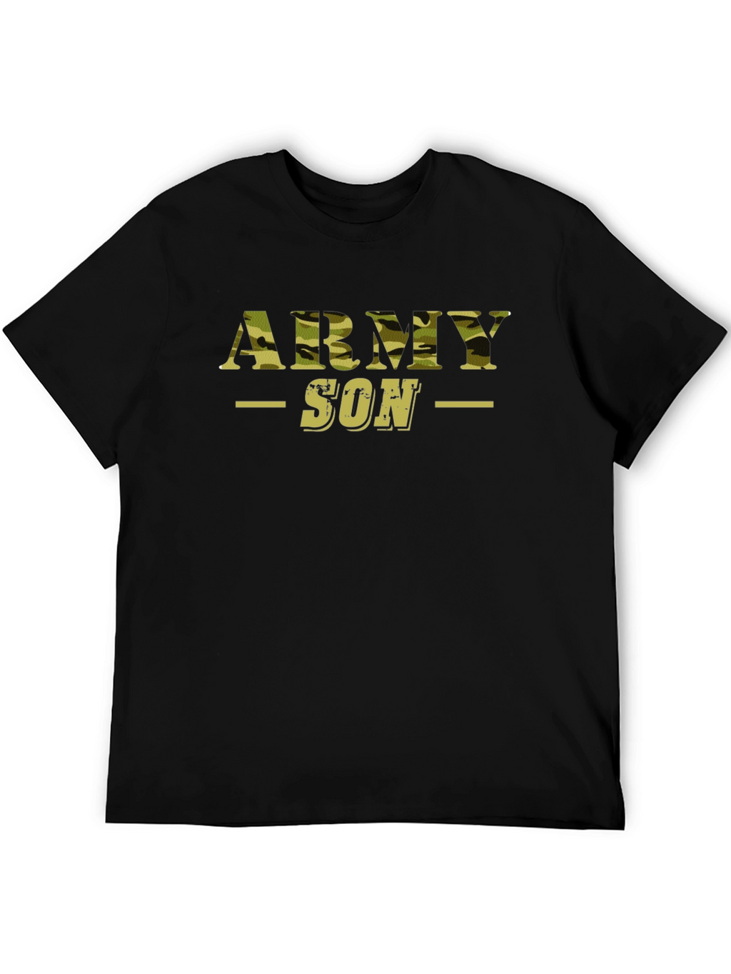Army Son Camo Print Graphic T-Shirt
