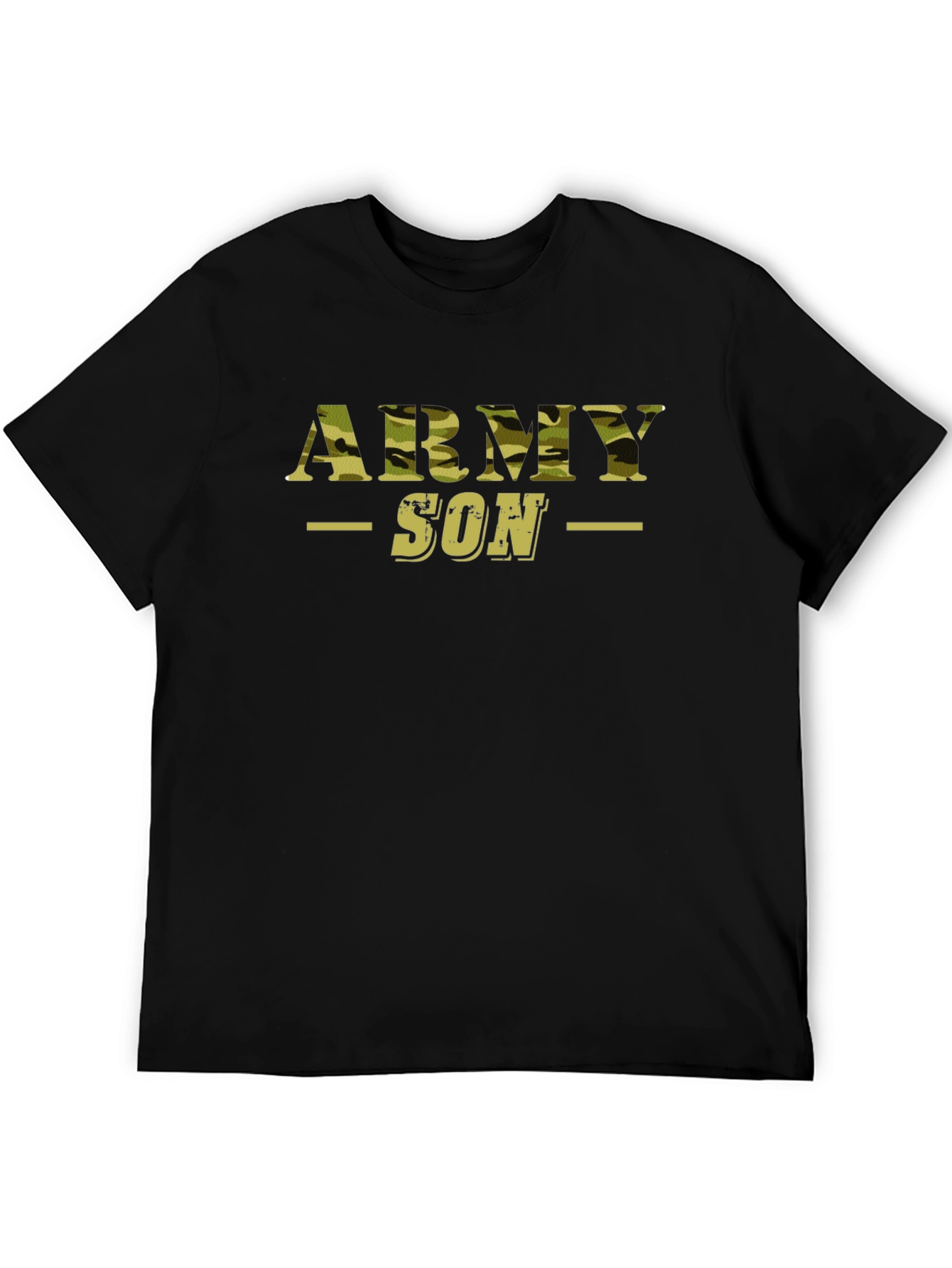 Army Son Camo Print Graphic T-Shirt